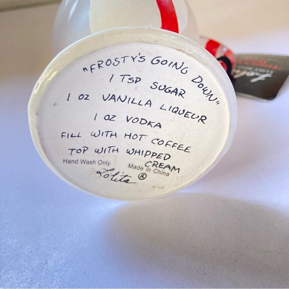 LOLITA Frosted Glass Hand Painted Mug with Handle I Like Mine Hot 9 oz - Picture 12 of 16